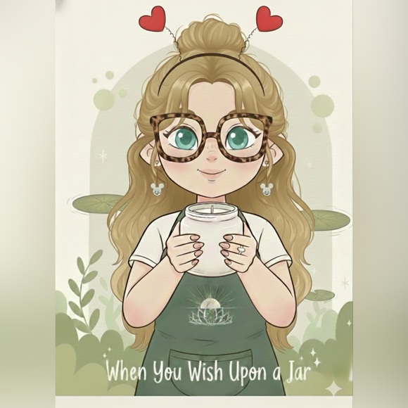 Hand-Poured Pink Wishes & Pixie Dust Coconut Apricot Soy Wax Candle - Picture 6 of 6